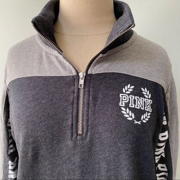Victoria’s Secret PINK 1/4 Zip Sweatshirt - Picture 2 of 15